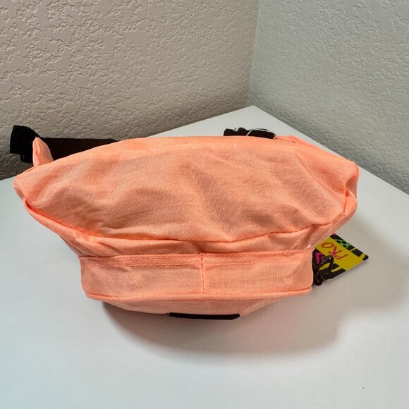 NWT VTG Pro Spirit 90s Fanny Pack Neon Orange Double Pocket Belt Bag Hip Pack - Picture 7 of 14